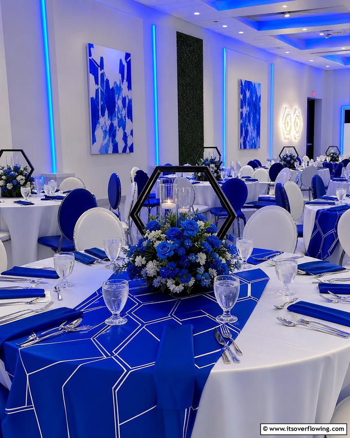 Electric Blue Spark - 30 Blue Wedding Theme Ideas for Serene Celebrations