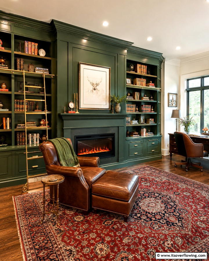 Electric Fireplaces with Bookshelves - 25 Electric Fireplace Ideas for Cozy and Modern Homes