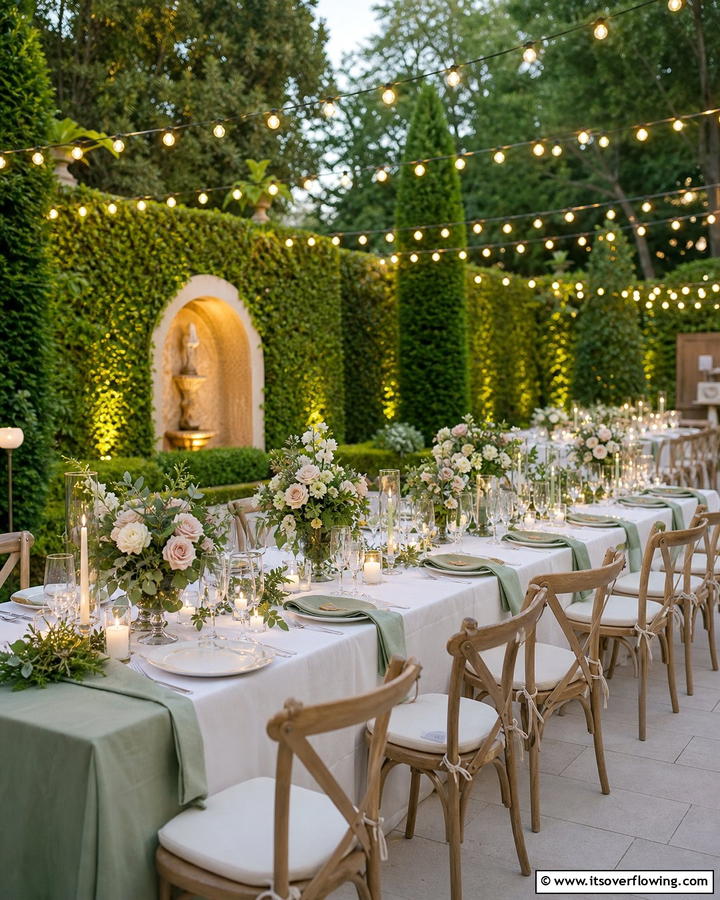 Elegant Alfresco Dining - 21 Backyard Wedding Ideas for a Magical Outdoor Celebration