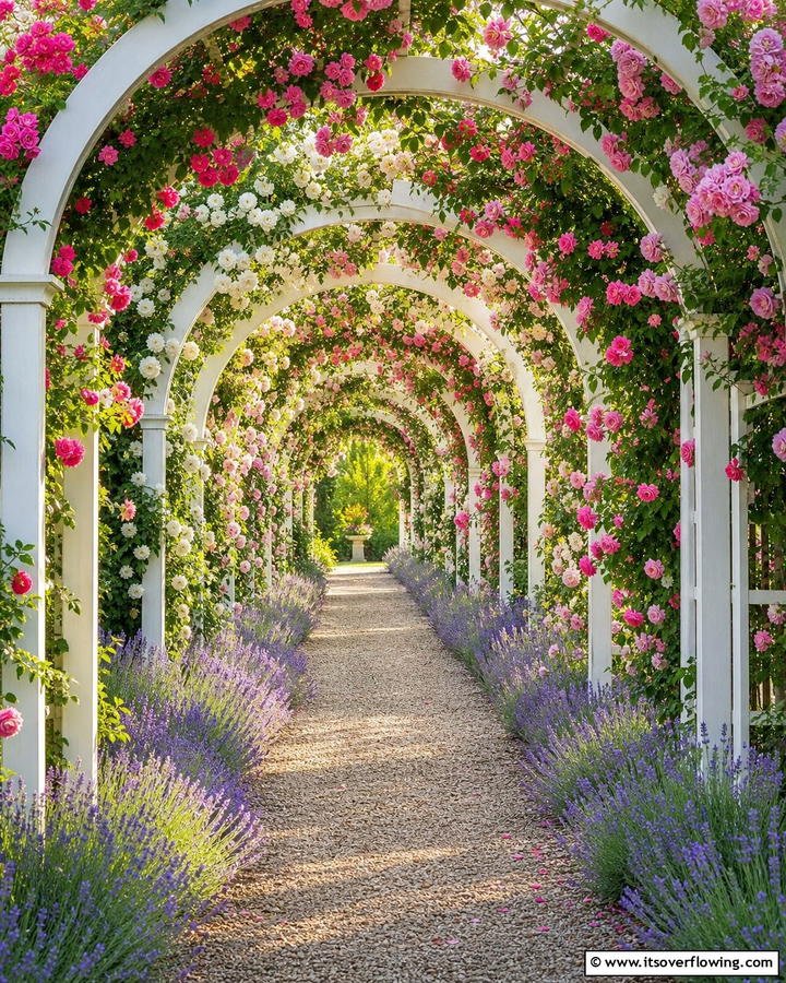 Elegant Arbor Walkway - 30 Covered Walkway Ideas for All-Weather Charm