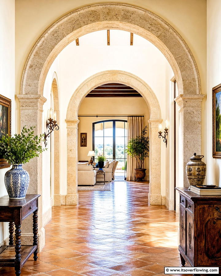 Elegant Arched Doorways - 30 Tuscan Interior Design Ideas for Earthy Mediterranean Style