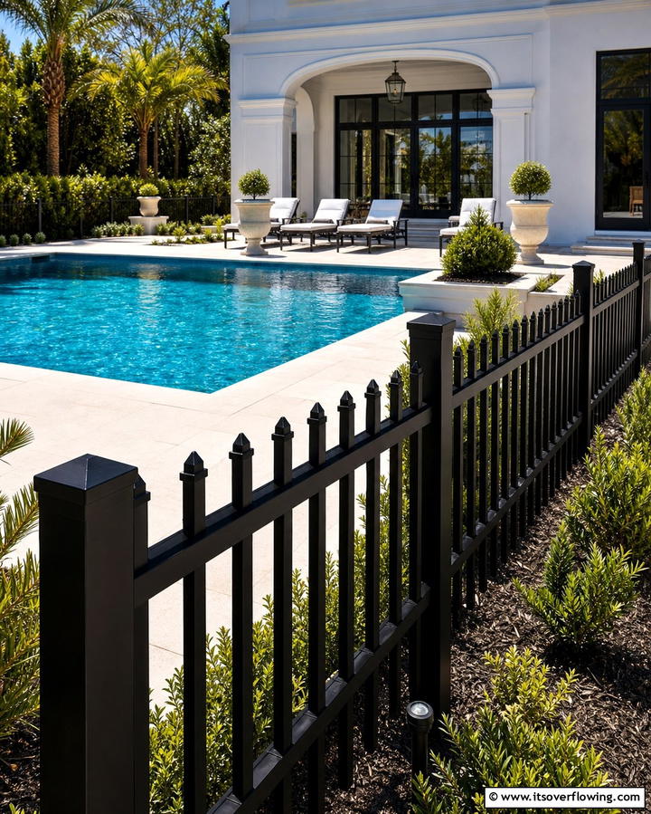 Elegant Black Vinyl FenceExact - 25 Vinyl Fence Colors to Enhance Your Outdoor Space