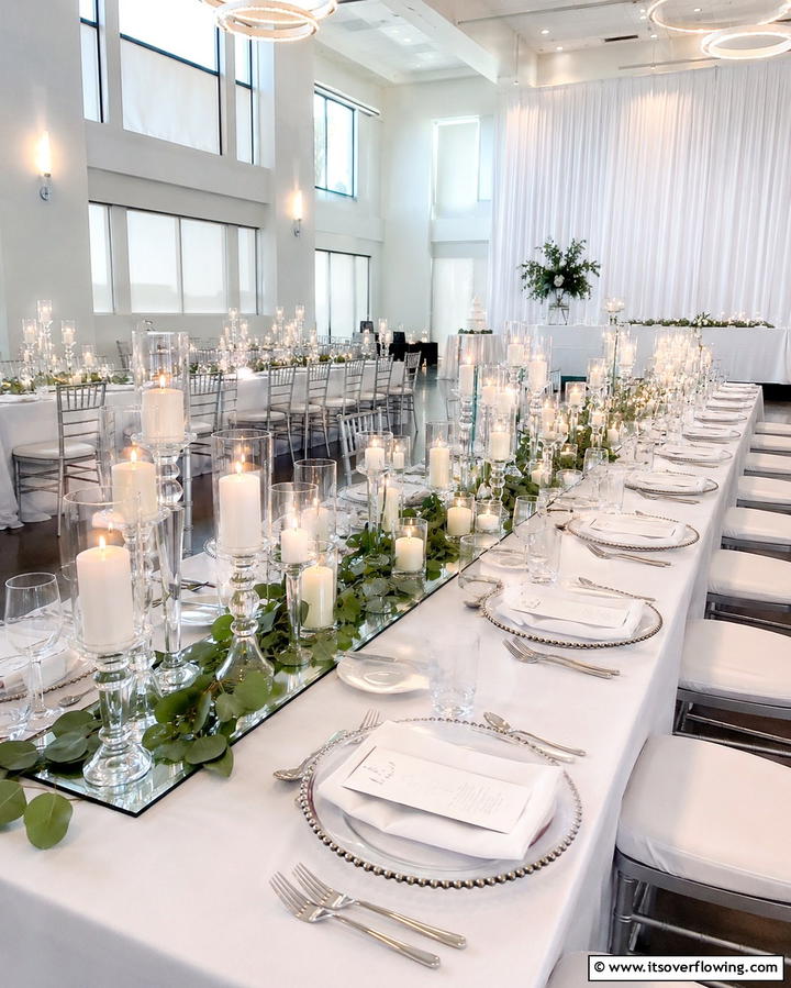 Elegant Candle Clusters - 30 Rehearsal Dinner Centerpiece Ideas for Memorable Nights