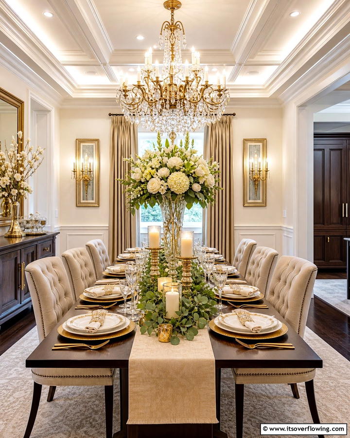 Elegant Centerpiece Arrangement - 21 Dining Room Table Decor Ideas for Every Occasion