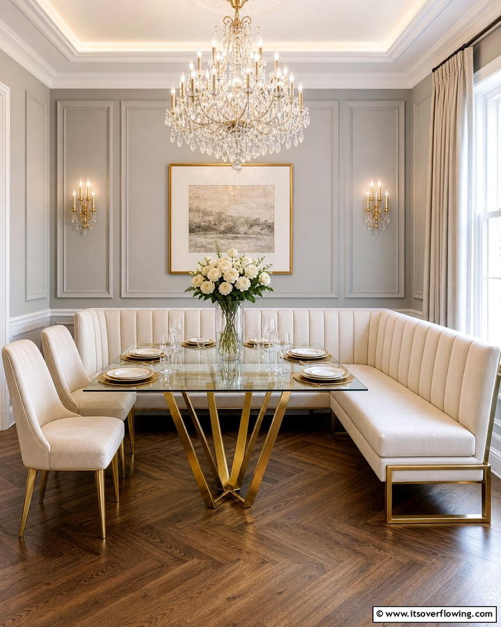 Elegant Dining Banquette - 21 Banquette Seating Ideas for Stylish & Functional Dining Spaces