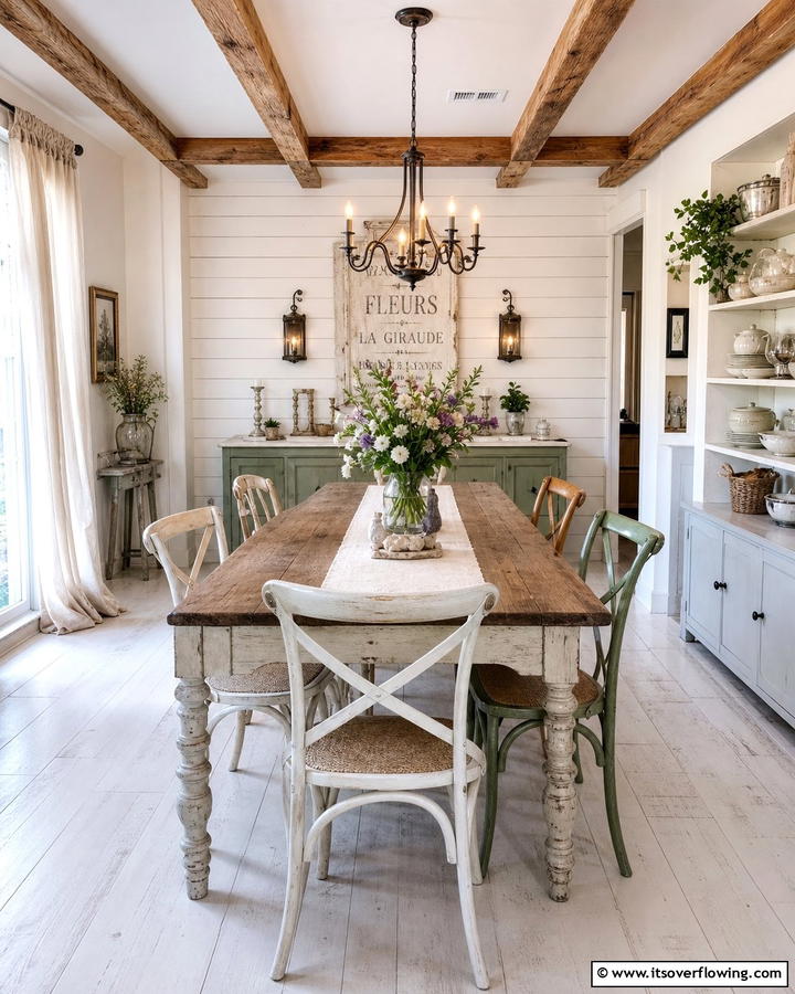 Elegant Farmhouse Flair - 21 French Country Dining Room Ideas for Elegance