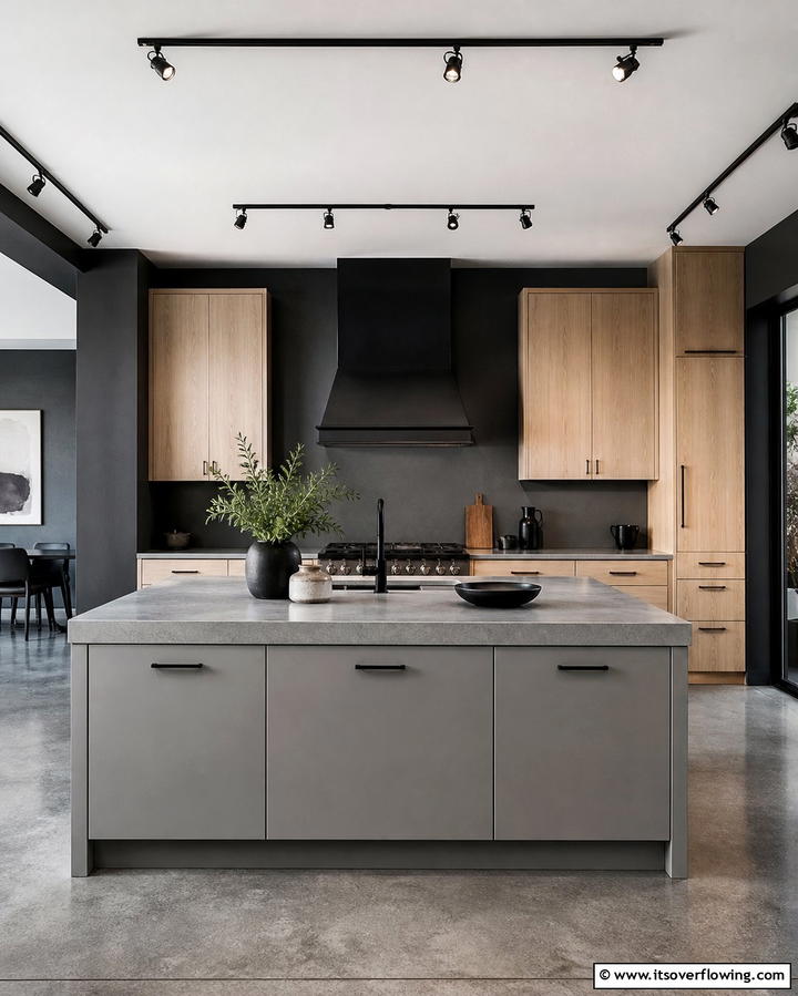Elegant Gray Kitchen Island - 25 Kitchen Island Color Ideas to Refresh Your Space
