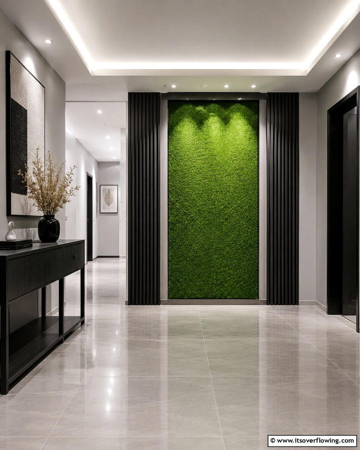 Elegant Indoor Turf Display - 30 Artificial Grass Wall Design Ideas for Urban Oasis