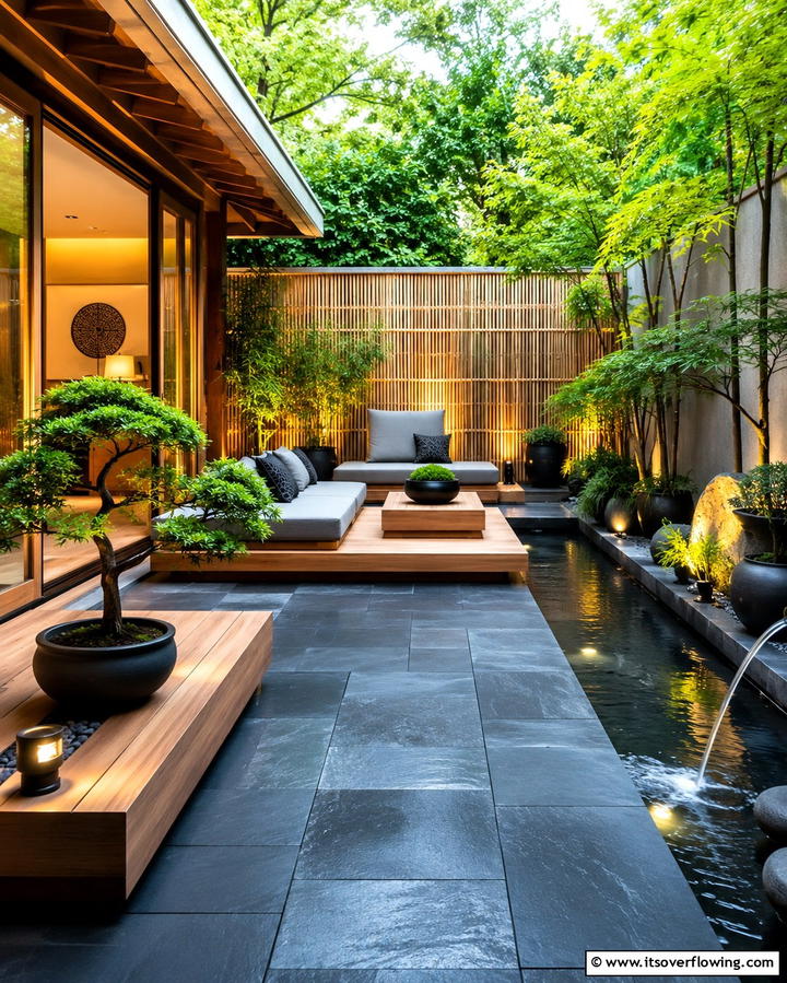 Elegant Japanese Patio - 30 Japanese Garden Ideas for Zen Outdoor Spaces