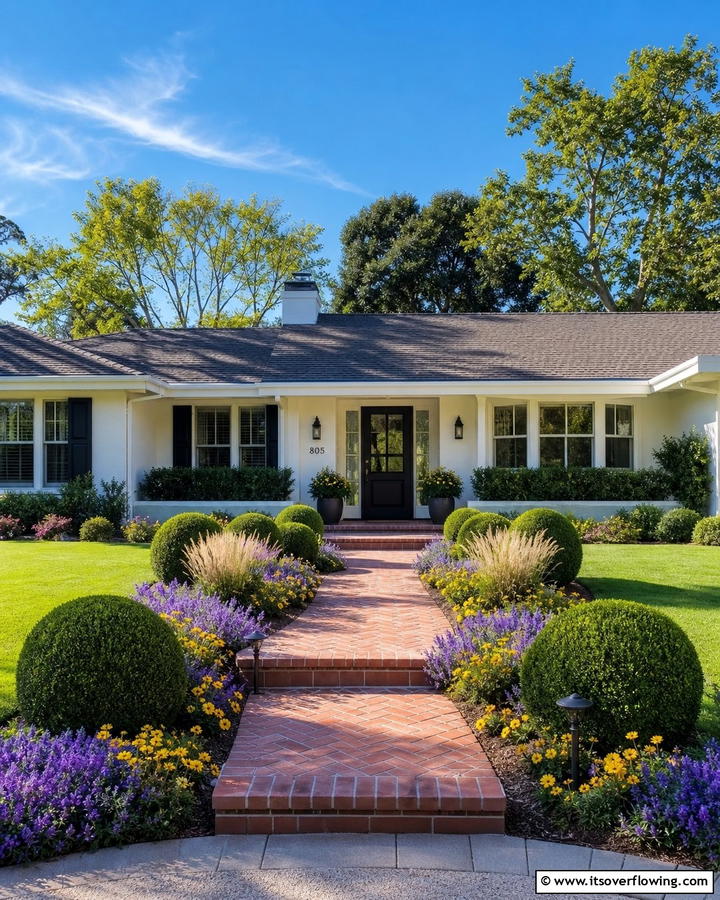 Elegant Landscaping Details - 21 Ranch Home Curb Appeal Inspiration Ideas