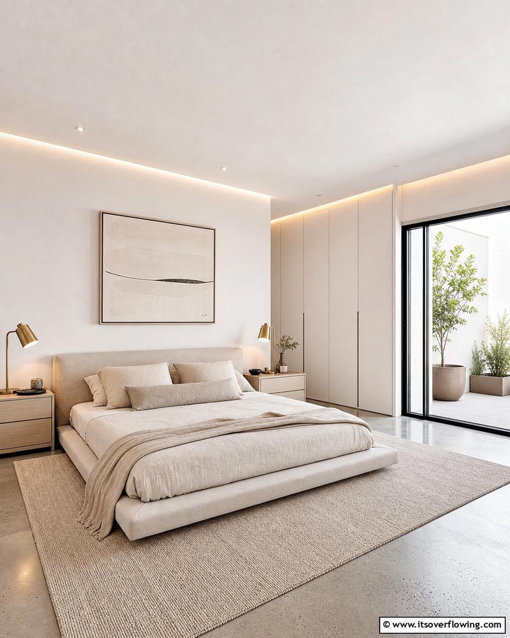 Elegant Minimalist Haven - 21 Primary Bedroom Decor Ideas to Enhance Personal Space