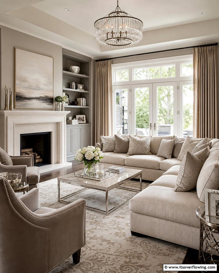 Elegant Neutral Tones - 25 Formal Living Room Ideas for Elegant Gatherings