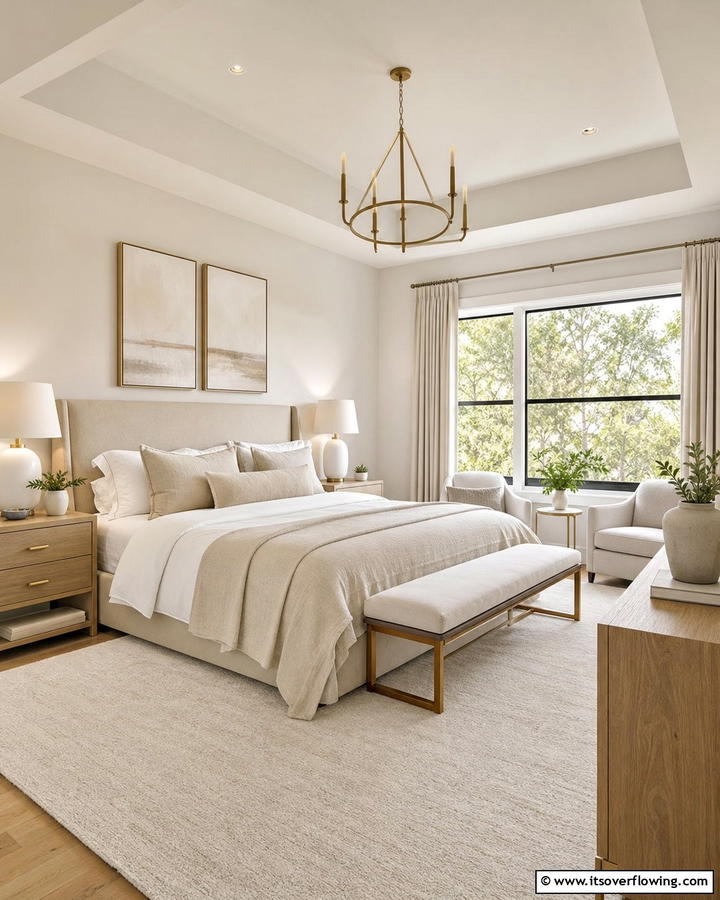 Elegant Neutral Tones - 21 Bedroom Paint Colors to Create Your Dream Sleep Sanctuary