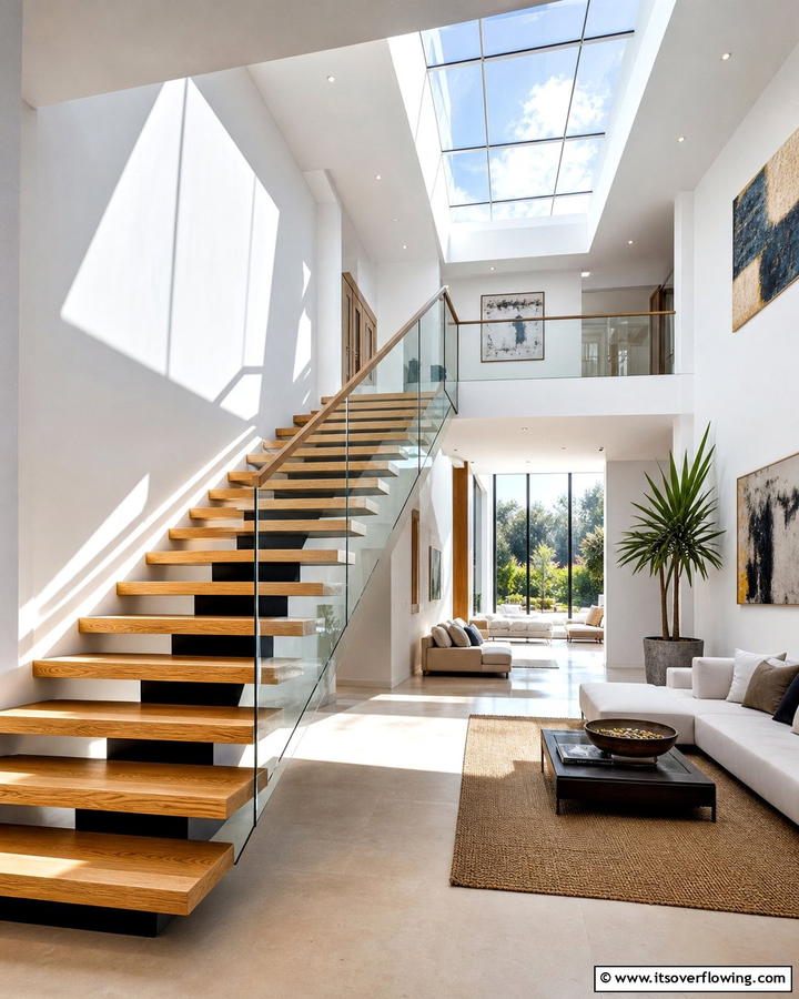 Elegant Open Design - 30 Wooden Staircase Ideas for Modern and Rustic Homes