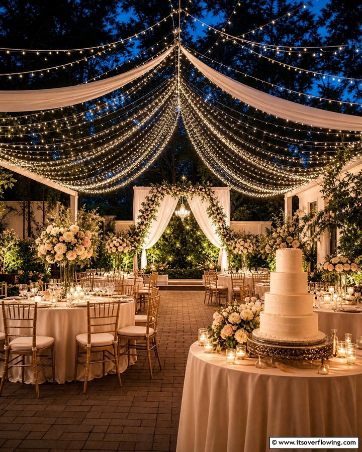 Elegant Outdoor Wedding Lighting - 21 Patio String Light Arrangements for Magical Outdoor Ambiance
