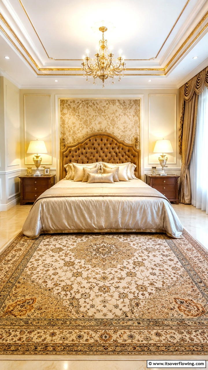 Elegant Pattern Play - 30 Bedroom Rug Ideas to Anchor and Elevate Your Decor