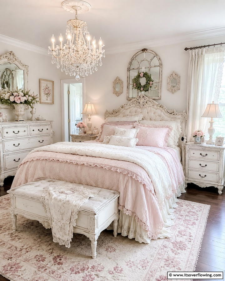 Elegant Shabby Chic Retreat - 30 Charming Cottage Bedroom Decor Ideas for a Rustic Retreat