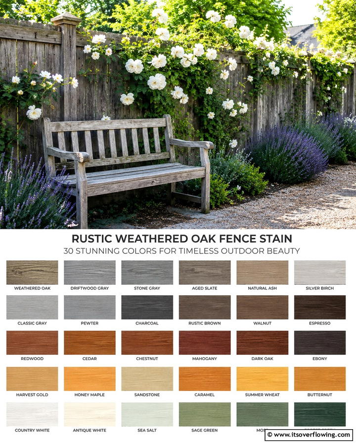 Elegant Sienna Blend - 30 Fence Stain Colors to Enhance Wood’s Natural Look