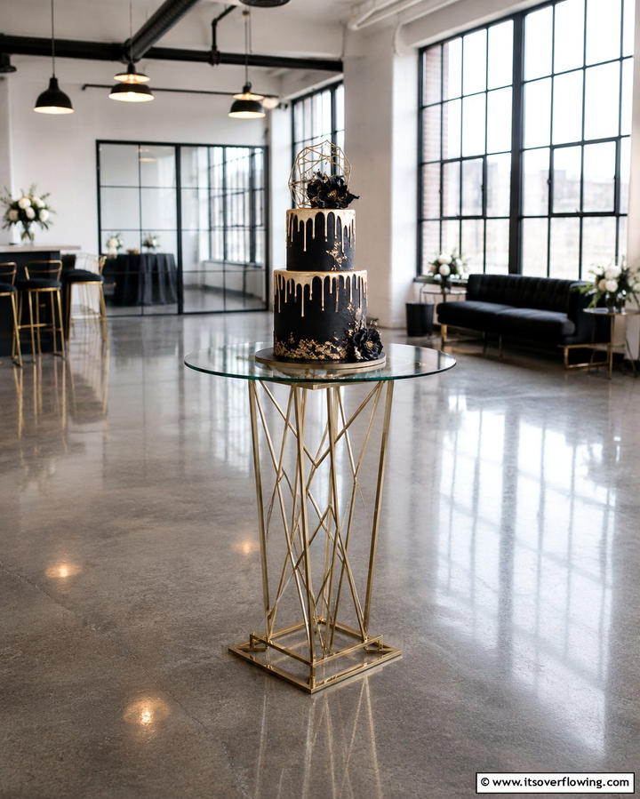 Elegant Single Tier Cake - 25 Small Wedding Cake Ideas for Intimate Weddings
