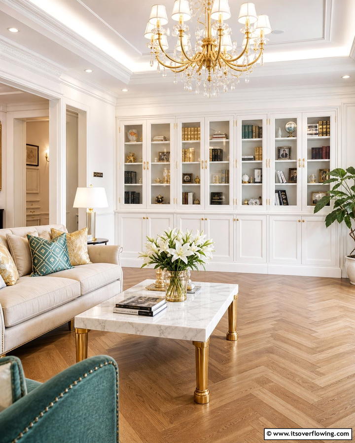 Elegant Storage Cabinets - 30 Living Room Storage Ideas to Declutter Your Space