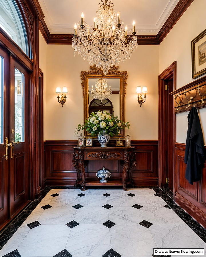 Elegant Traditional Entryway - 21 Entryway Ideas to Create a Welcoming First Impression