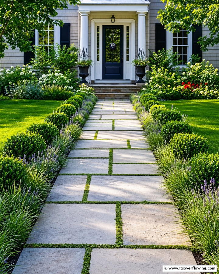 Elegant Walkway Installation - 21 Curb Appeal Ideas to Boost Your Home’s Exterior