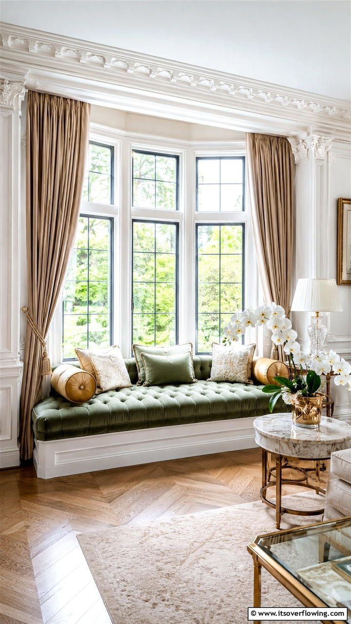Elegant Window Seating - 30 Bay Window Ideas to Brighten and Expand Your Space