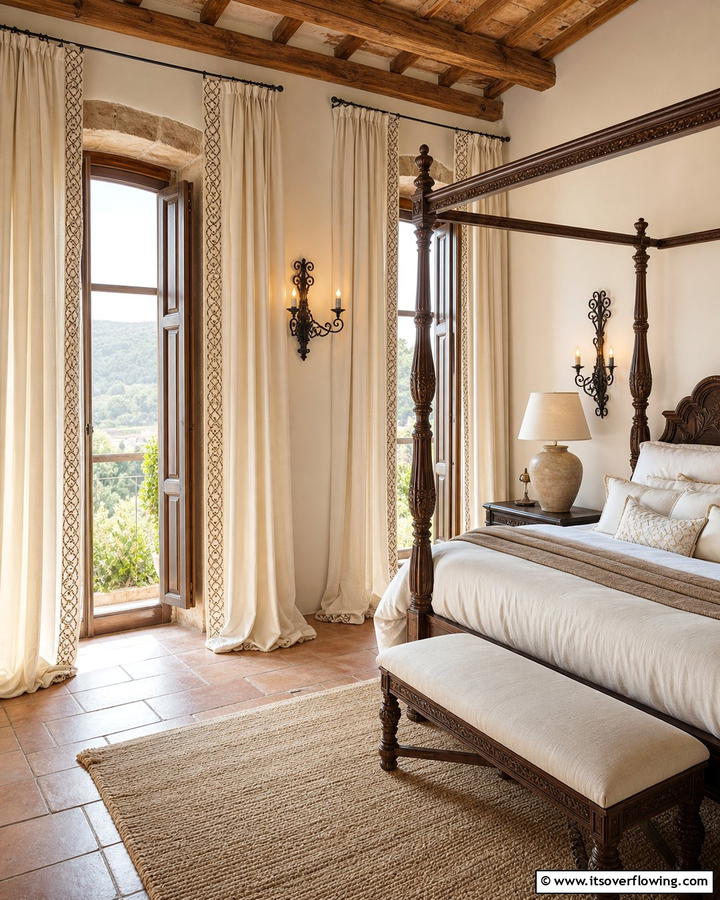 Elegant Window Treatments - 30 Tuscan Interior Design Ideas for Earthy Mediterranean Style