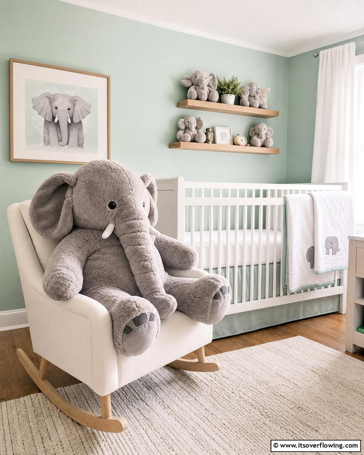 Elephant Plush Toys for Comfort and Play - 20 Elephant Nursery Ideas for a Whimsical Space