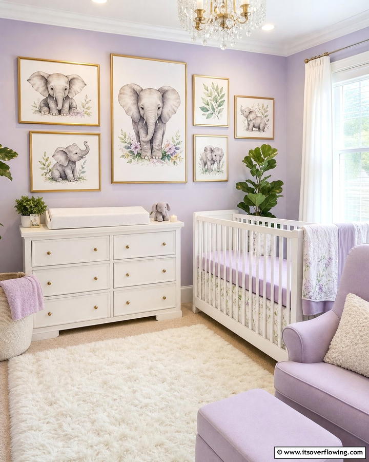 Elephant Themed Wall Art for Visual Appeal - 20 Elephant Nursery Ideas for a Whimsical Space