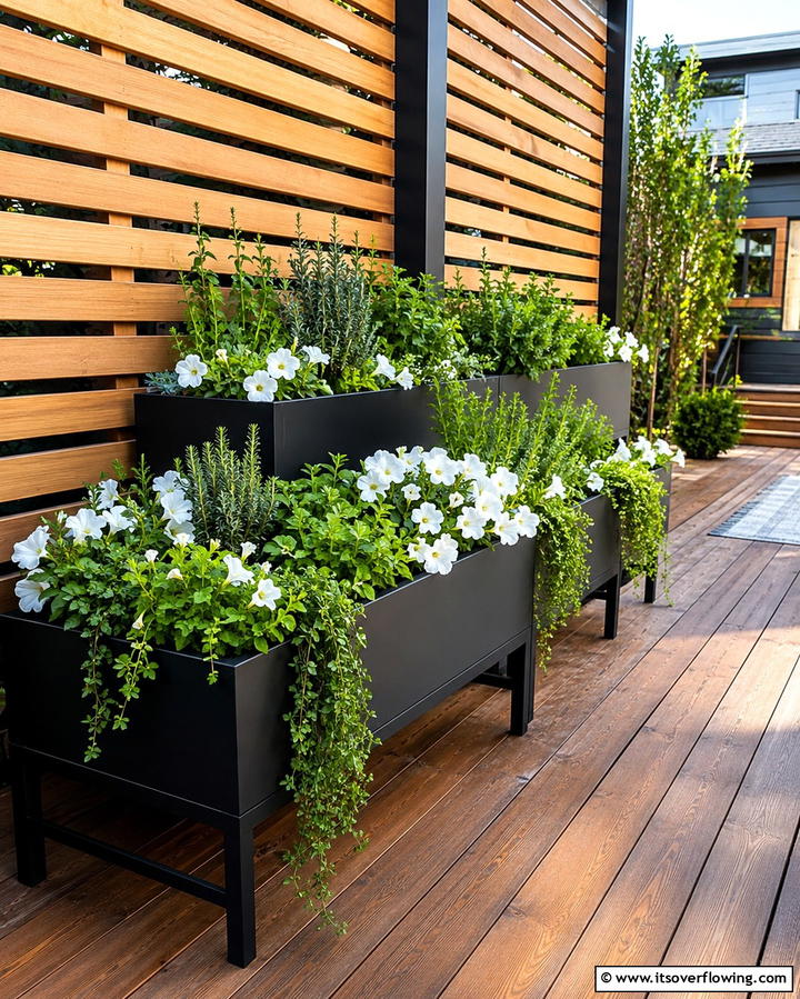 Elevated Garden Planters - 25 Front Yard Patio Ideas to Enhance Your Outdoor Space