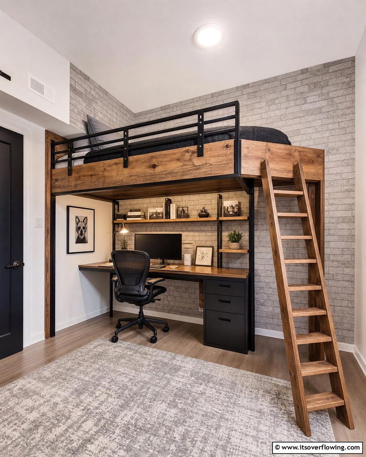 Elevated Loft Corner Bed - 20 Creative Corner Bed Ideas for Small Spaces