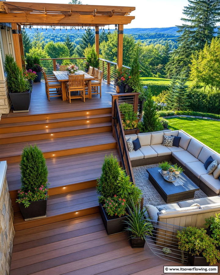 Elevated Multi Level Deck - 21 Patio Deck Designs to Elevate Your Outdoor Living Space