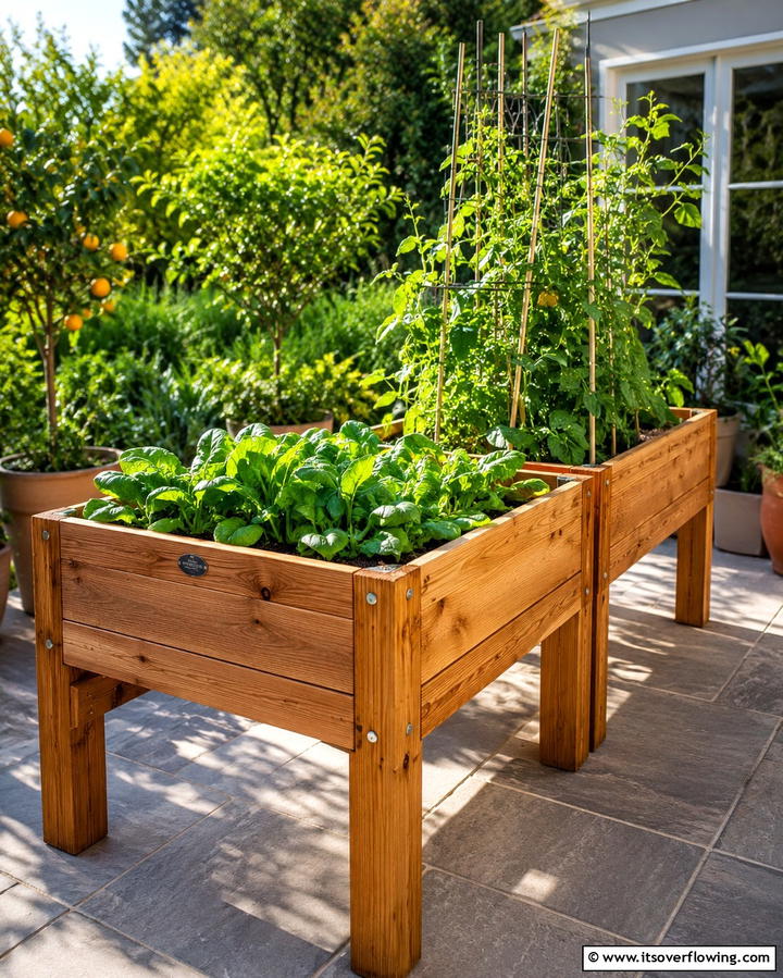 Elevated Raised Beds for Back Friendly Gardening - 25 Raised Garden Bed Ideas for a Thriving Vegetable Garden