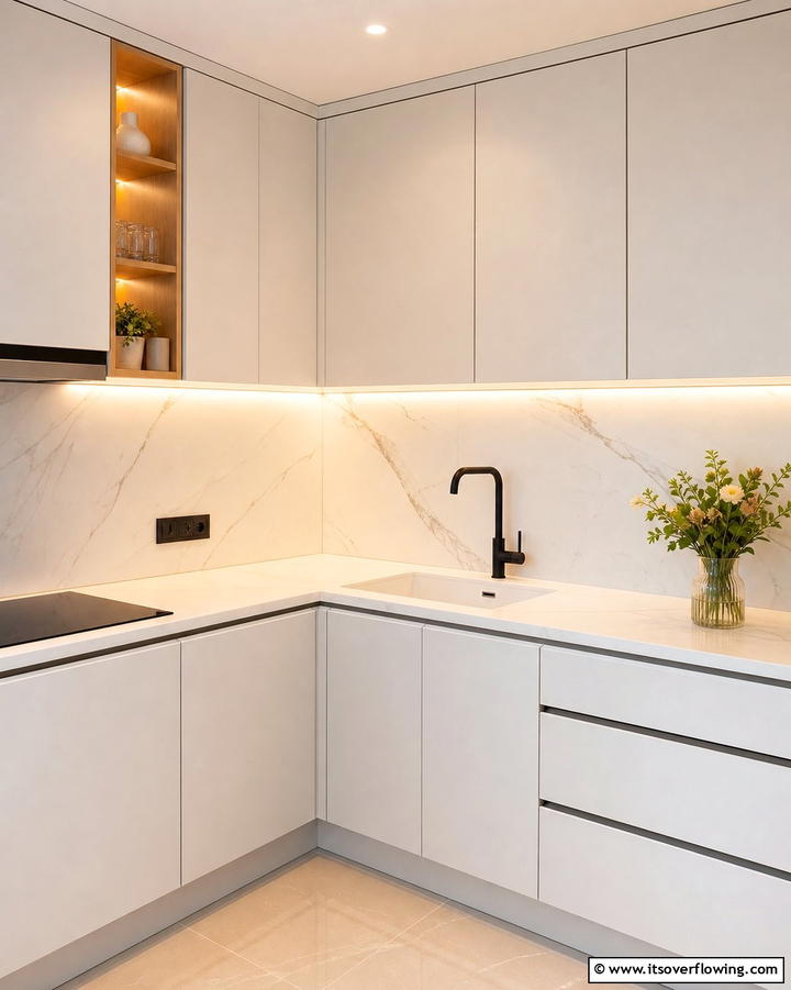 Elevating Design with a Corner Undermount Sink - 25 Clever Corner Kitchen Sink Ideas for Small Spaces