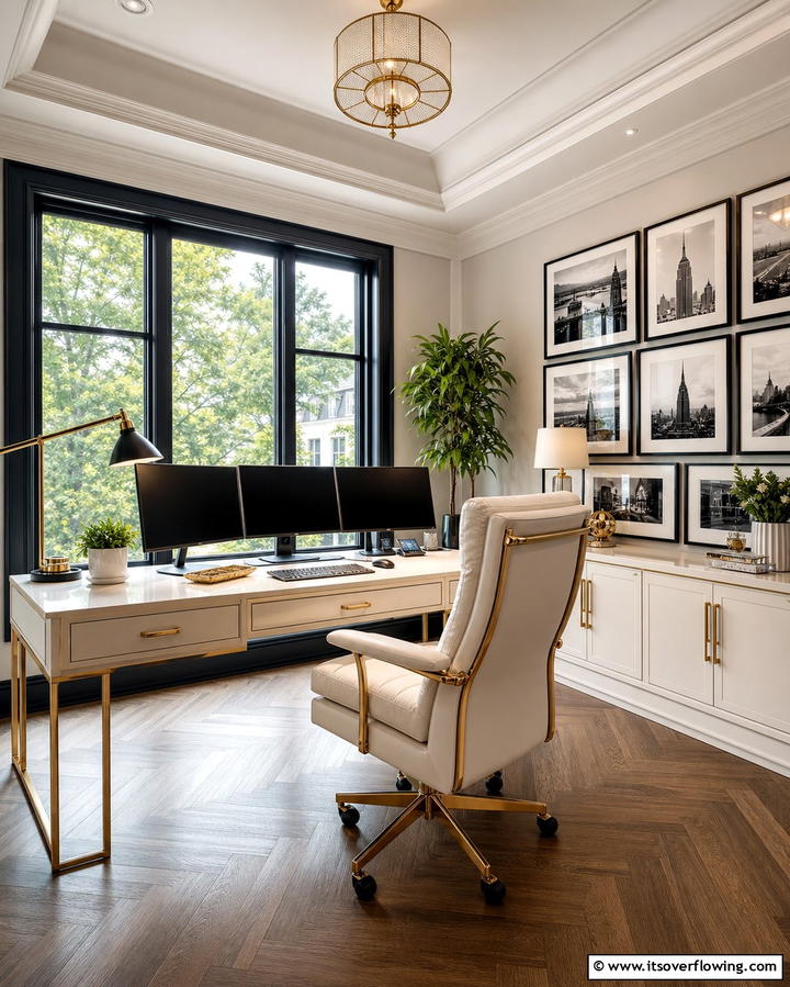 Elevating Home Office Design - 25 Desk in Front of Window Ideas for a Bright Workspace