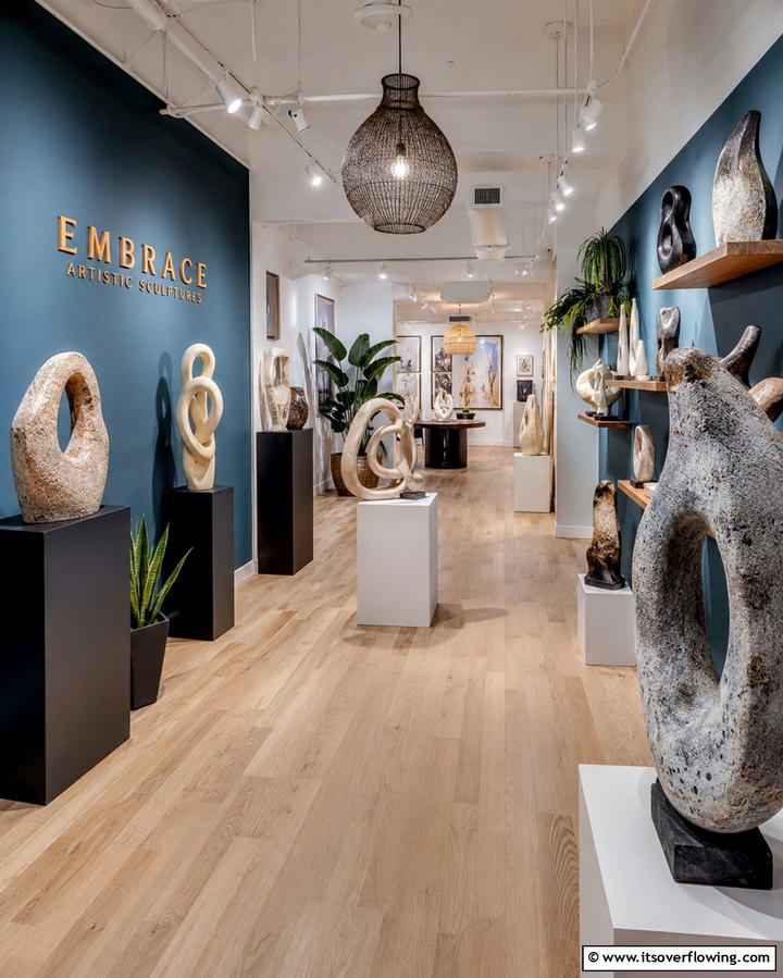 Embrace Artistic Sculptures - 30 Eclectic Bohemian Maximalist Decor Ideas for Vibrant Homes