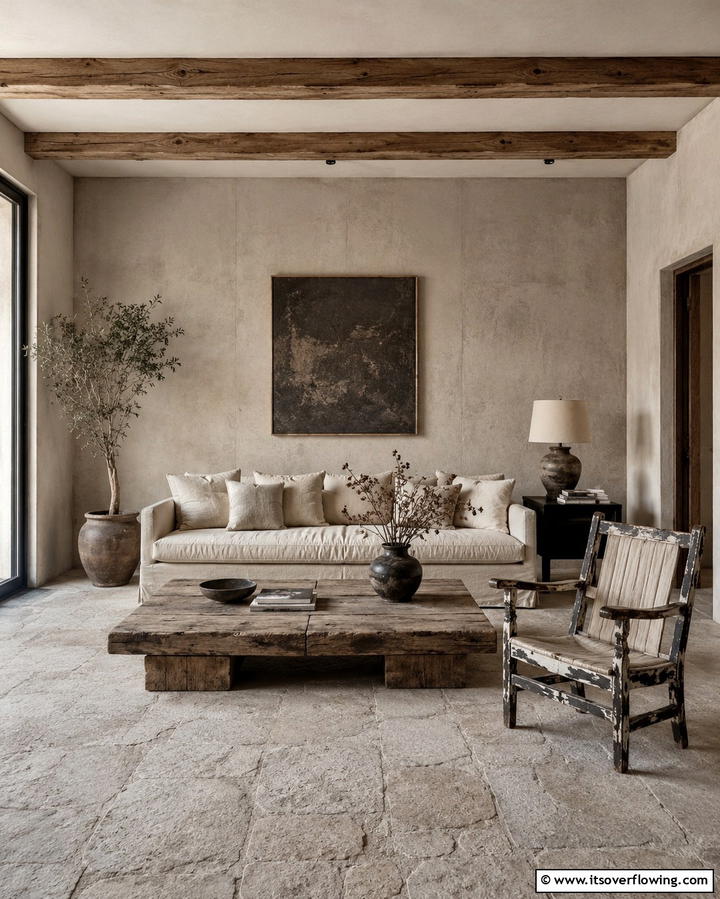 Embrace Imperfect Furniture Pieces - 30 Wabi Sabi Interior Design Ideas for Serene Minimalism