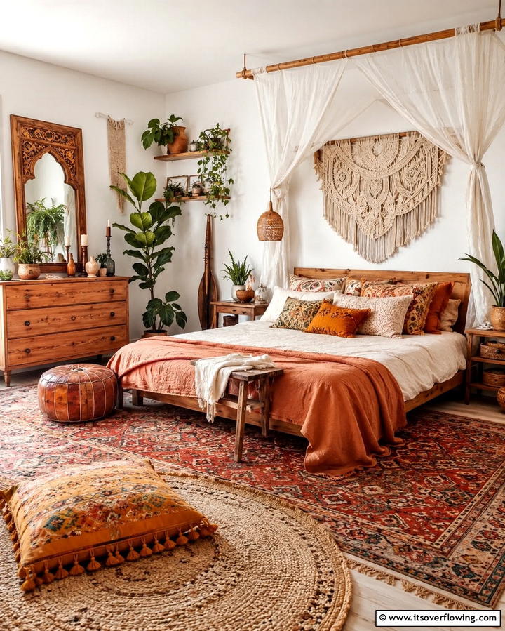 Embracing Bohemian Elements - 25 Eclectic Bedroom Ideas to Inspire Your Space