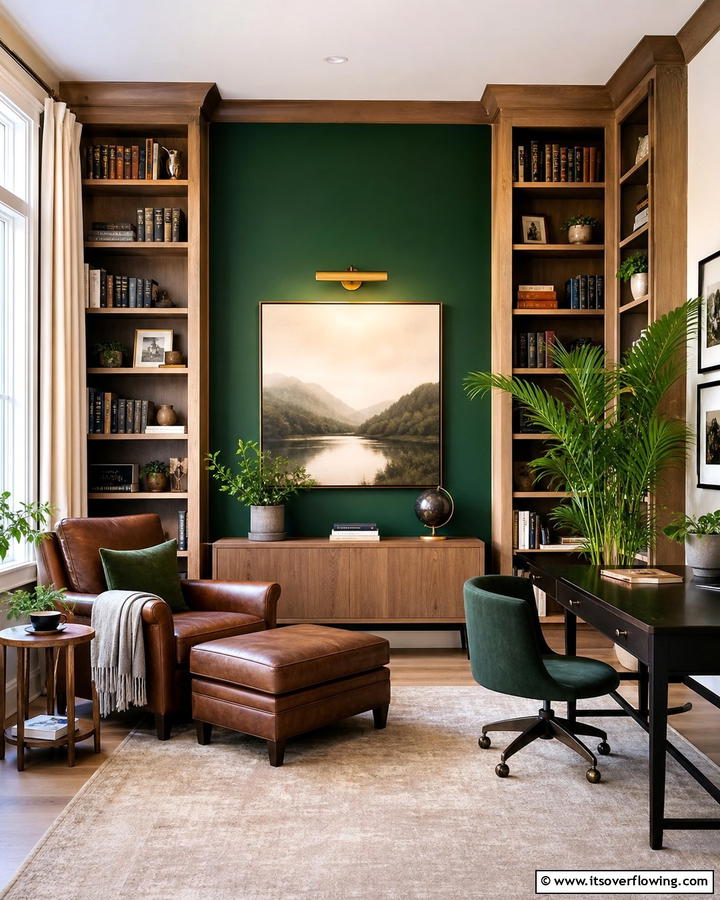 Emerald Escape - 21 Accent Wall Color Ideas for Bold Interior Transformations