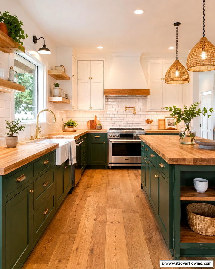 Emerald Green Backsplash Tiles - 25 Emerald Green Kitchen Ideas for Bold Style