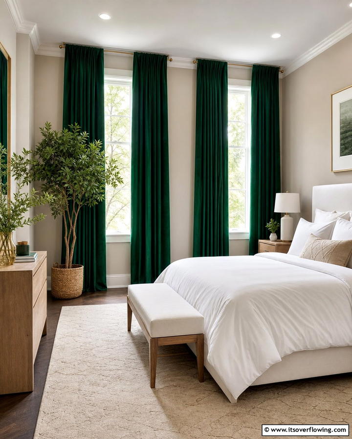 Emerald Green CurtainsExact - 25 Emerald Green Bedroom Ideas for a Luxurious Feel