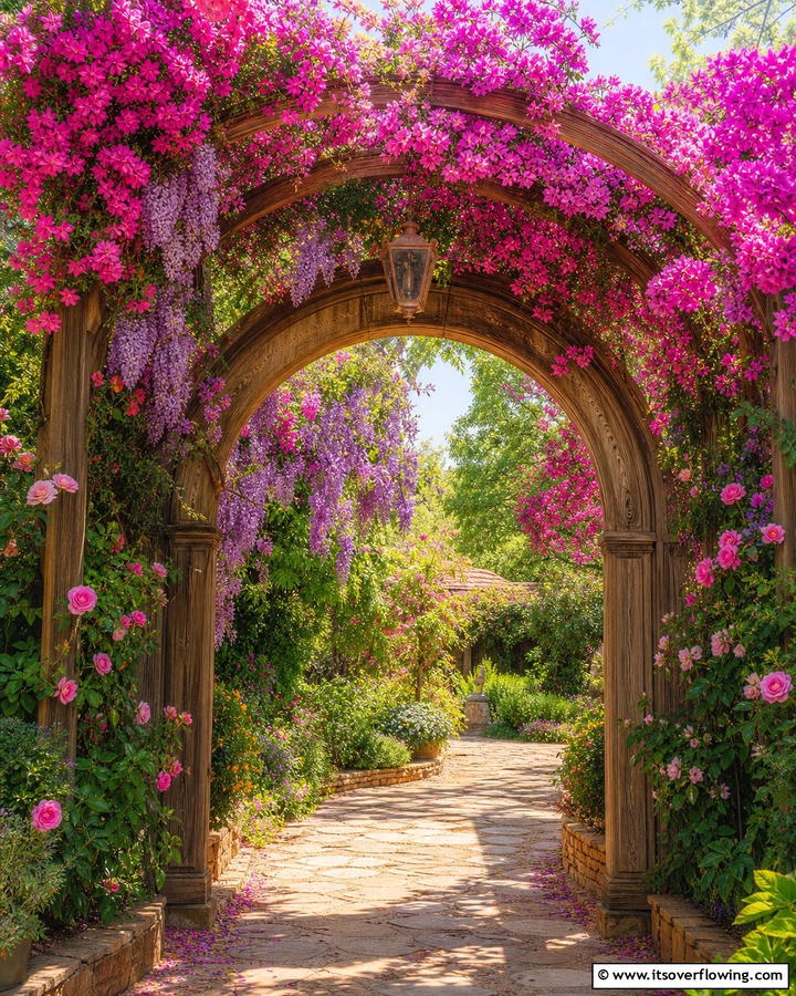 Enchanted Floral Arches - 21 Secret Garden Ideas to Create a Enchanting Outdoor Oasis