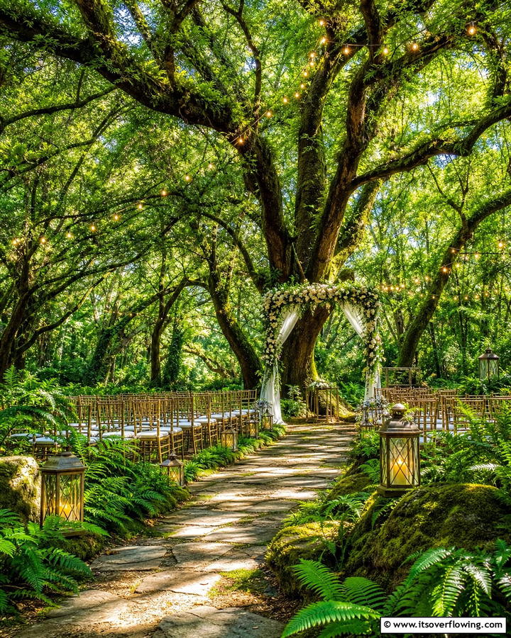 Enchanted Forest Ambiance - 21 Spring Wedding Theme Ideas for Fresh Celebrations