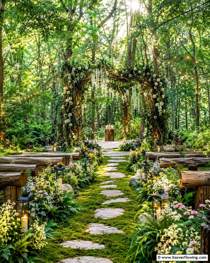 Enchanted Forest Ceremony - 25 Dreamy Destination Wedding Ideas for a Perfect Day