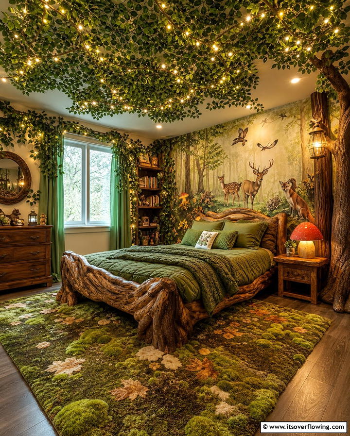 Enchanted Forest Retreat - 25 Fantasy Bedroom Ideas for a Magical Escape