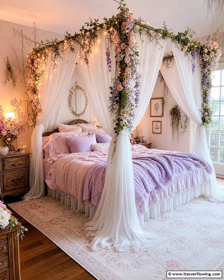 Enchanting Canopy Beds - 25 Fairycore Bedroom Ideas for a Whimsical Escape