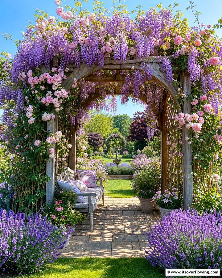 Enchanting Garden Arbors - 21 Cottage Garden Ideas Full of Whimsical Blooms