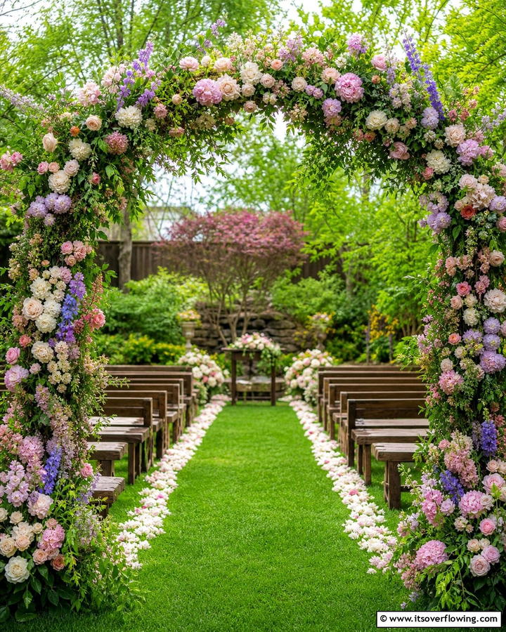 Enchanting Garden Ceremony - 21 Backyard Wedding Ideas for a Magical Outdoor Celebration