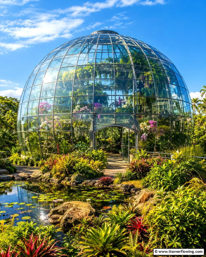 Enchanting Glass Dome Greenhouse - 25 Fantasy Greenhouse Ideas for a Magical Garden Escape